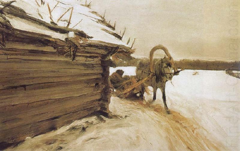In Winter, Valentin Serov